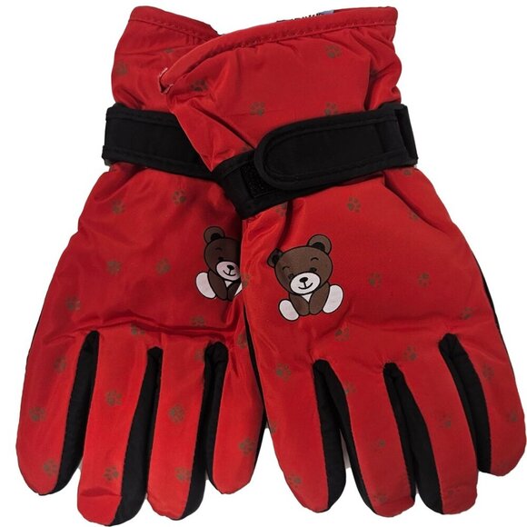 Kids Ski Winter Gloves, Multiple Colors, One Size 9" Long - Picture 2 of 11